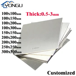 304 Stainles Steel Sheet Plate Polished Square Thickness 0.5mm 0.8mm 1mm 1.5mm 2mm 3mm