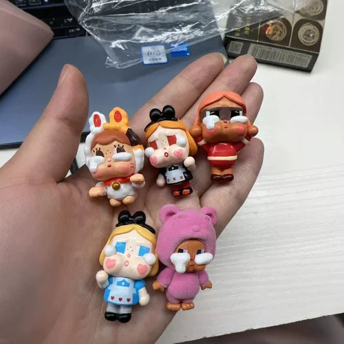 우는 아기 귀여운 눈물 시리즈 피규어, 데스크탑 인형 모델, 카와이 PVC 얼굴 피규어, Crybabys 트렌디 장식 피규어, 홈 장식 