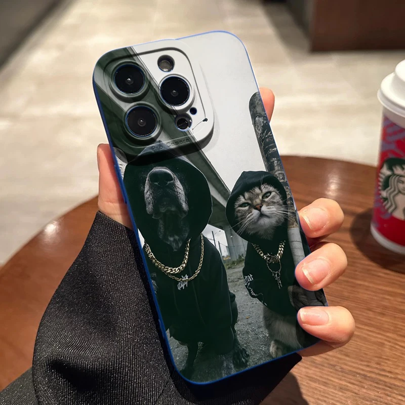 Crazy Racing Cat meme Lustige Silikonhüllen für iPhone 17 16 15 14 Pro Max Plus Hülle iPhone 13 12 11 7 8 XS XR Stoßfeste Coque – Detail 13