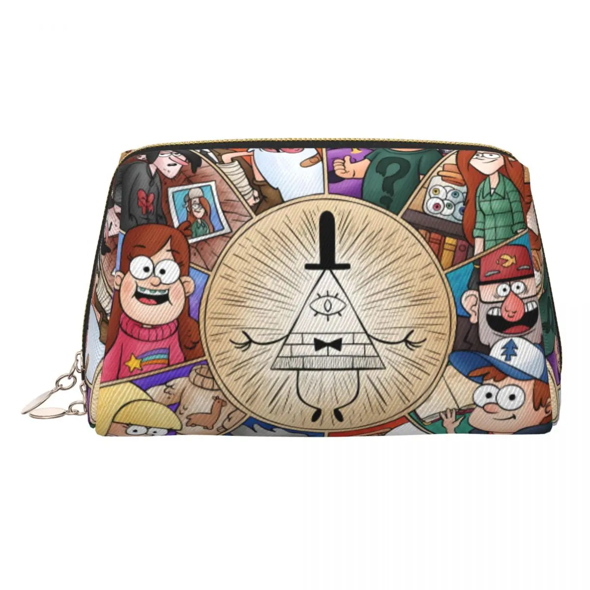

Дорожный плакат Gravity Falls на заказ, сумка для туалетных принадлежностей, милый аниме, косметический органайзер для макияжа для женщин, чехол для хранения красоты, Dopp Kit