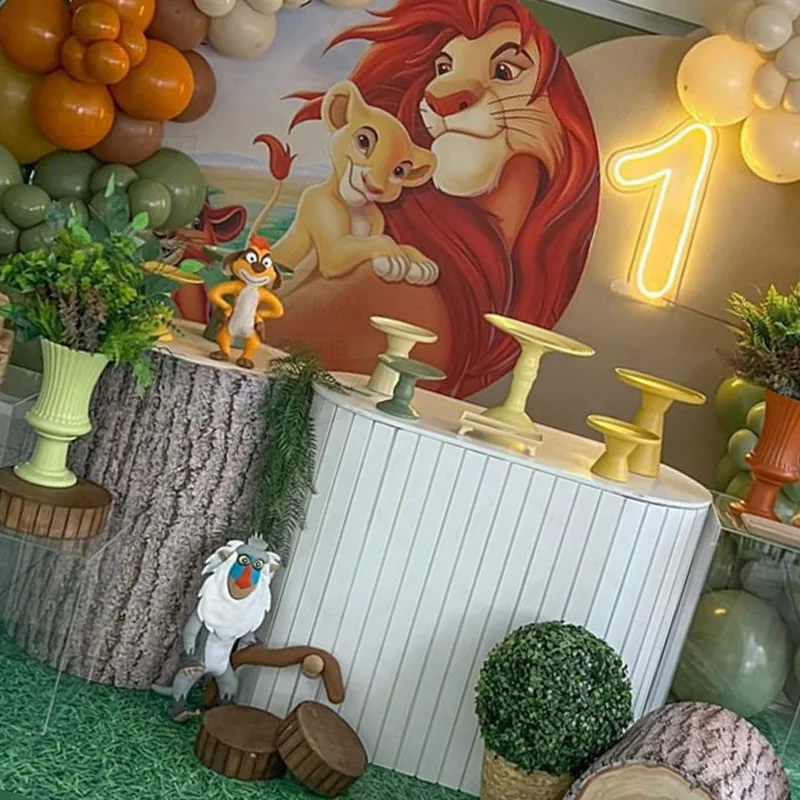 Kit de globos decorativos de Disney para niños y niñas, set de globos con temática del Rey León Simba de 73 piezas, para fiesta de cumpleaños y baby