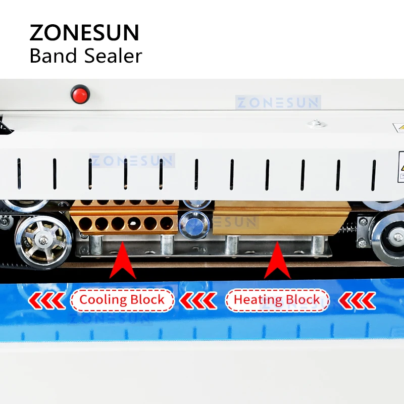 ZONESUN ZS-FR1800P Automatic Continuous Plastic Packet Aluminum Foil sealing Machine With Code Printer Bag Sealer