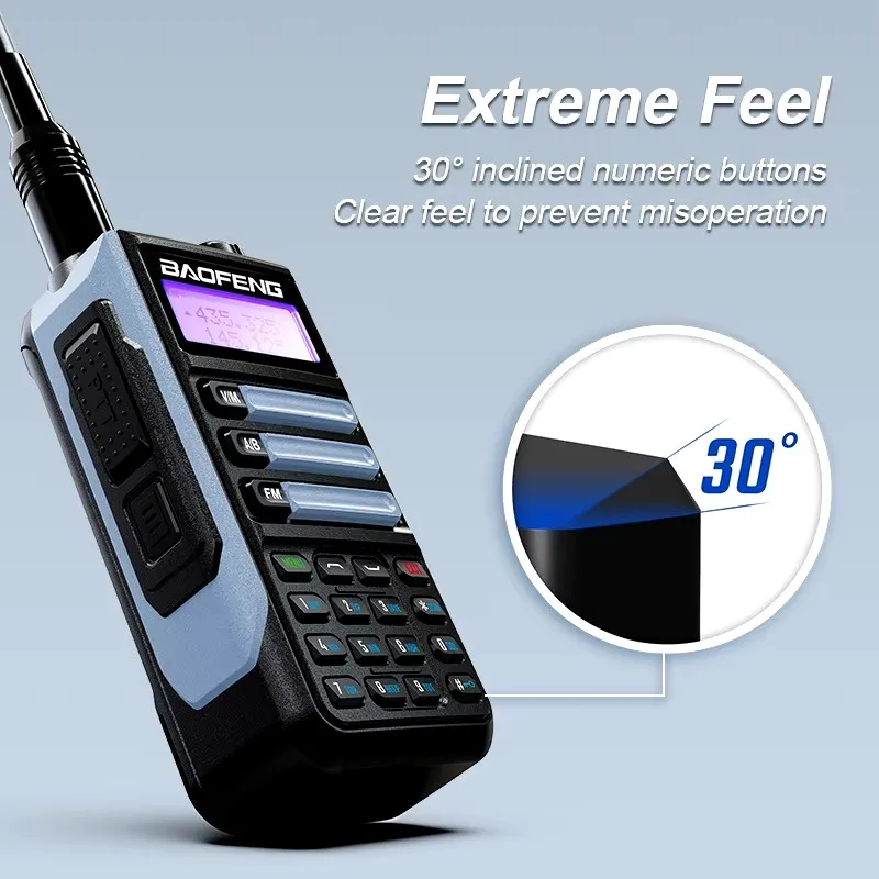 BaoFeng UV16 Walkie-Talkie, professionell, 10 km, leistungsstark, wasserdicht, große Reichweite, Typ-C-Ladegerät, VHF, UHF, tragbares Zwei-Wege-Radio