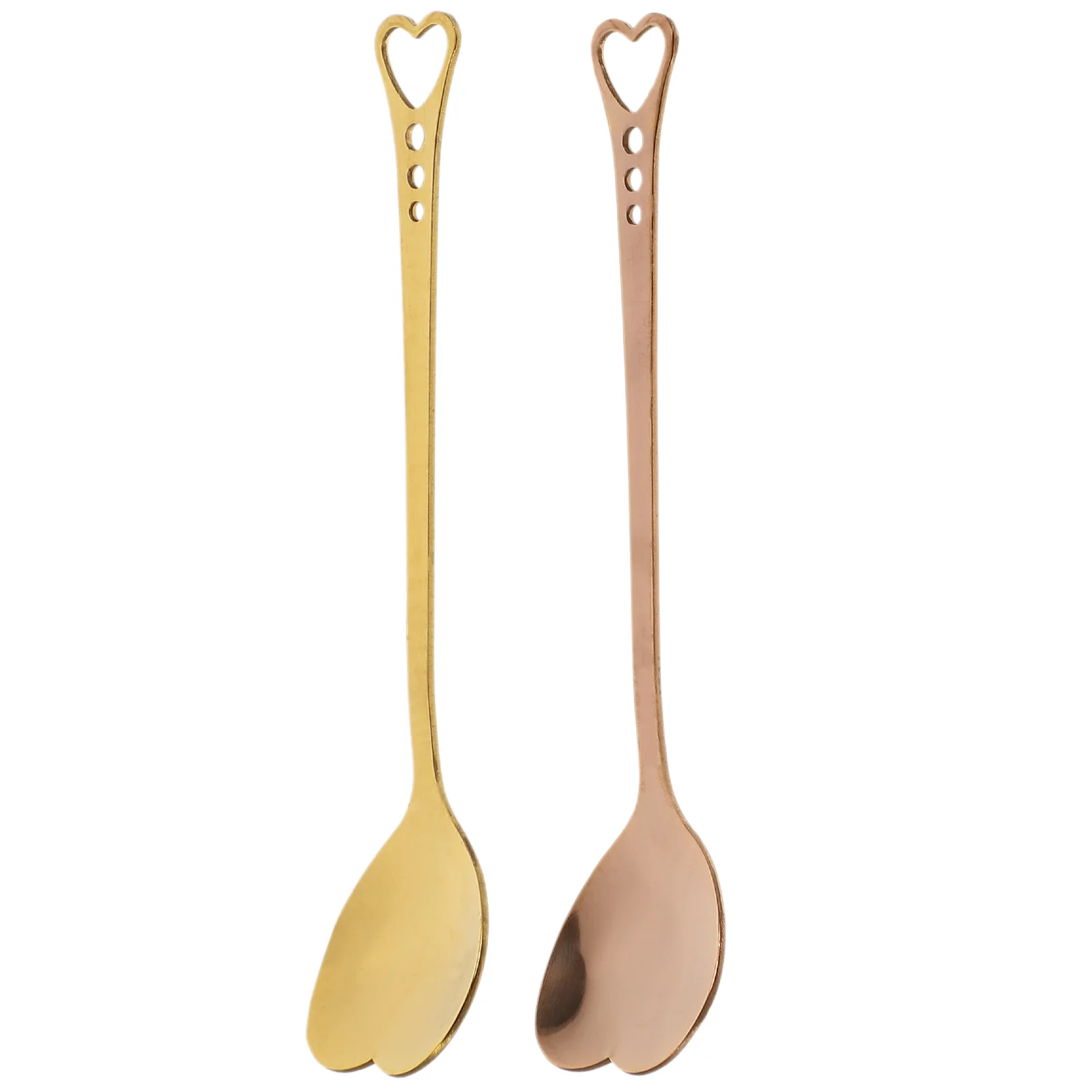

Heart Shaped Spoons Love Coffe Machine Gold Plating Stainless Steel Coffee Mugs