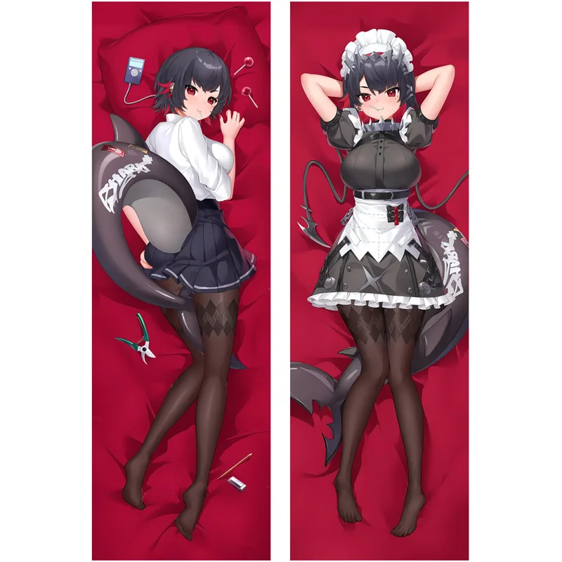 

Zenless Zone Zero Ellen Joe Anime Dakimakura Pillowcase Victoria Domestic Economy Shark Design Cushion Cover for Anime Fans
