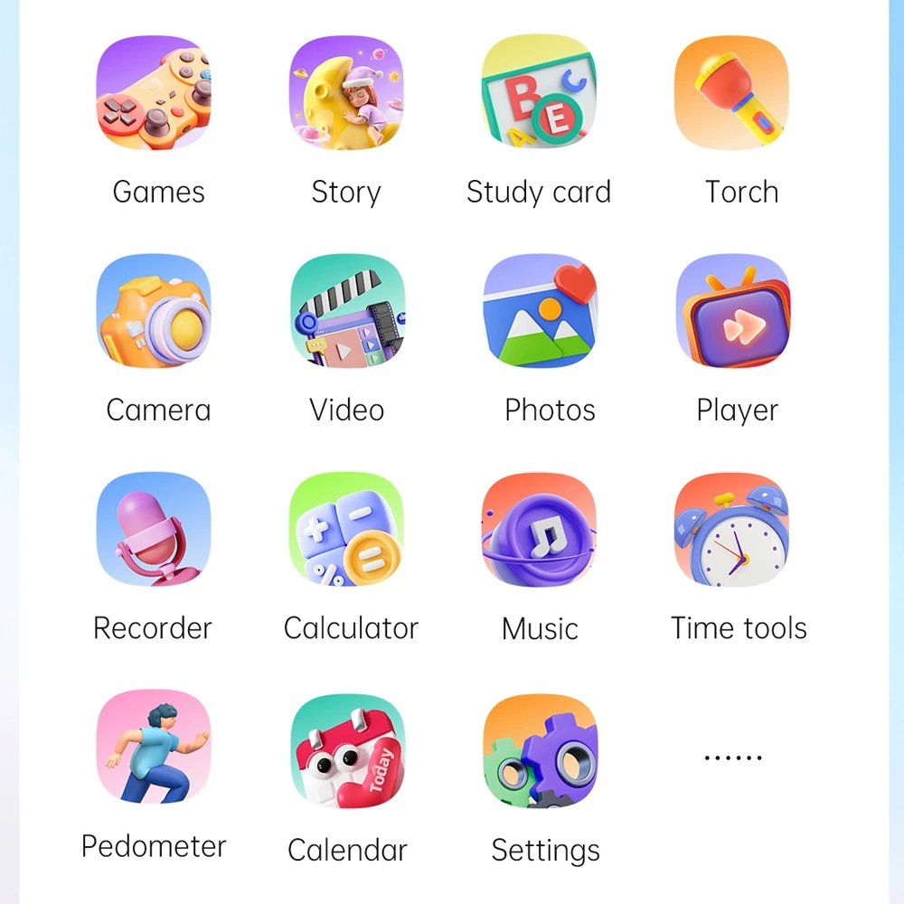 Montre intelligente pour enfants filles caméra enregistrement vidéo apprentissage mots lampe de poche enfants montre 2025 nouveaux garçons montre intelligente pour enfants Android