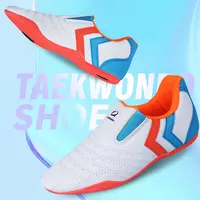 Zapatos transpirables de Taekwondo para Karate, Kung Fu, lucha libre, artes marciales, mujeres, hombres, adultos, niños, zapatillas de deporte de suela blanda, zapatos de entrenador