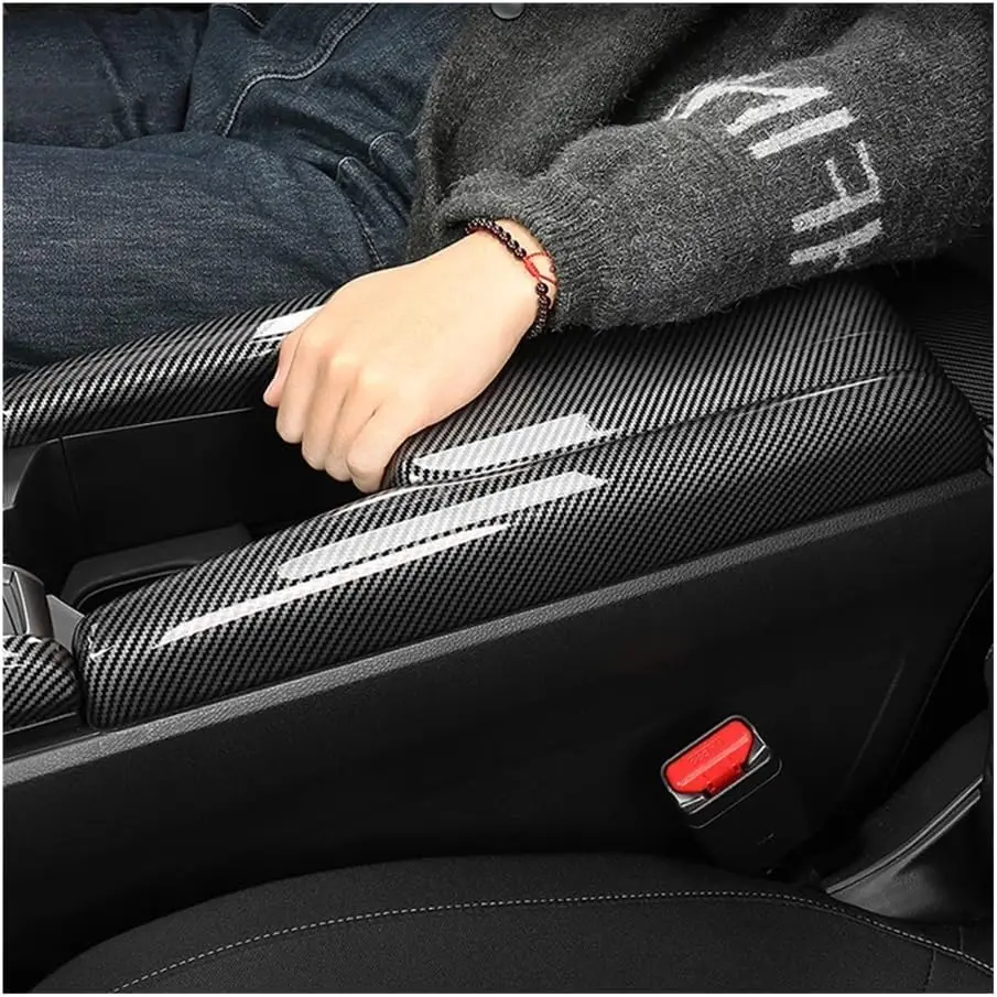 

Для Honda Civic 2016-2020 10th Gen автомобильный центральный подлокотник, защитный чехол из АБС-пластика, декоративная наклейка из углеродного волокна, аксессуары