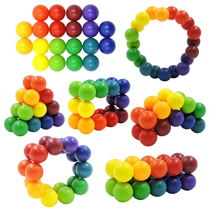 A variety of puzzle beads, stress relieving balls, children's puzzle magic balls, new and unique leisure toys