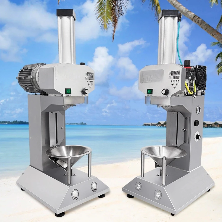One - Key Operation Coconut Peeling & Pointed Trimming Machine