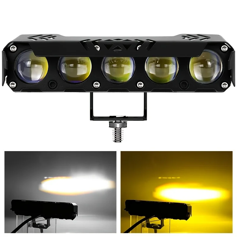 2 pçs super brilhante led holofotes da motocicleta luzes de nevoeiro alto lúmen iluminação auxiliar para caminhões suvs utvs atvs barcos