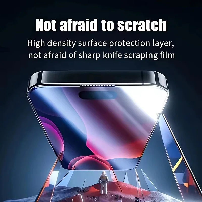 4Pcs Oleophobic Dust Free Easy Installation Screen Protector For iPhone 16 15 14 13 12 11 17 Pro Max XR X XS MAX 8 7 Plus Glass