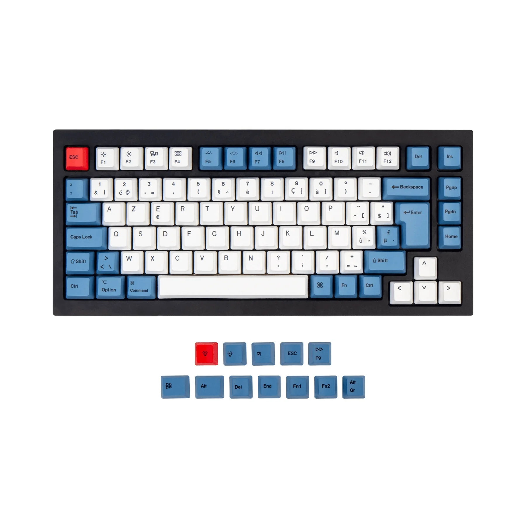 

Keychron Belgian-ISO Layout OEM Dye-Sub PBT Keycap Set for Q1 & Q2 & K2 Mechanical Keyboard