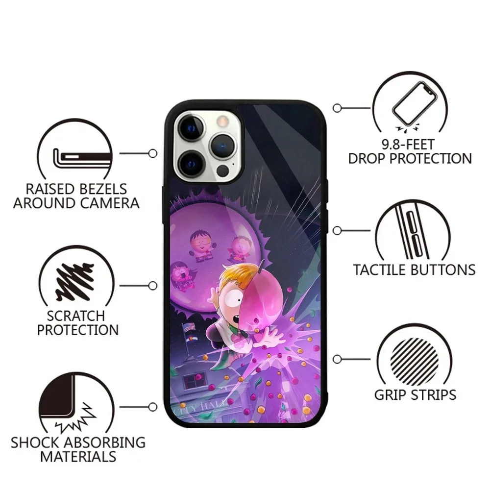 Anime S-South-S-P-Park Phone Case For iPhone 16,15,14,13,12,11,Plus,Pro,Max,Mini Magsafe Magnetic Wireless Charging