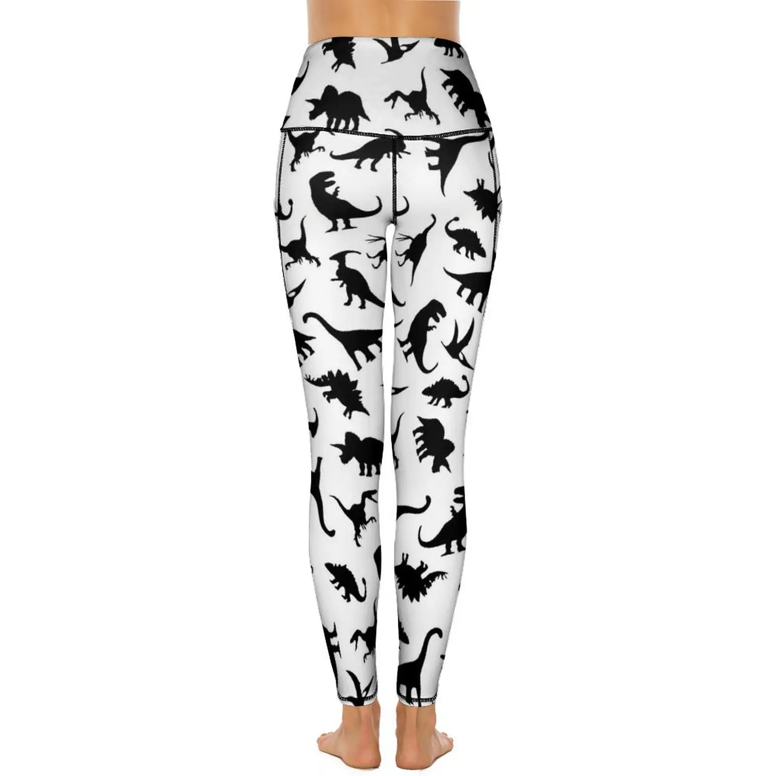 Fun Dinosaur Yoga Pants Sexy Cute Animal Print Pattern Leggings High Waist Fitness Leggins Women Kawaii Quick-Dry Sports Tights
