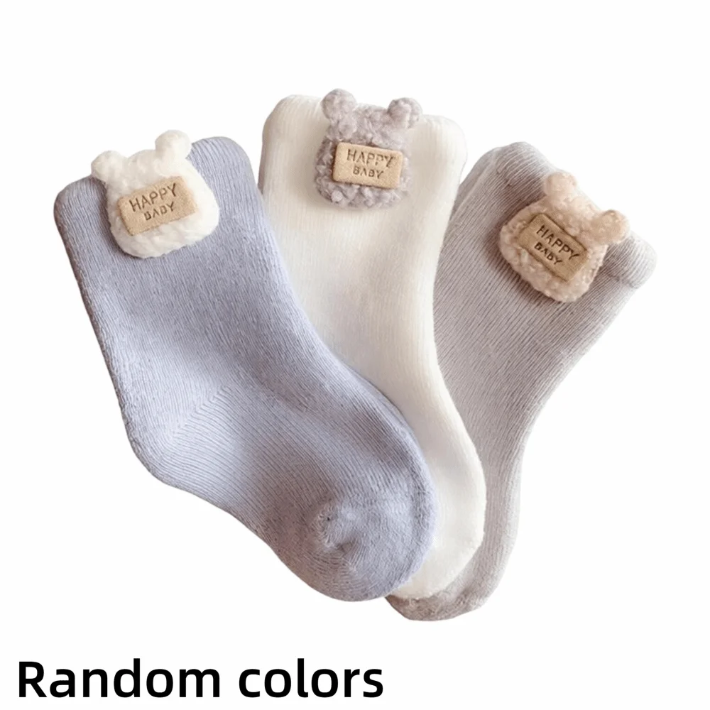 New Cotton Baby Warm Socks Soft Thickened Infant Socks Warm Toddler Socks Winter Warmth