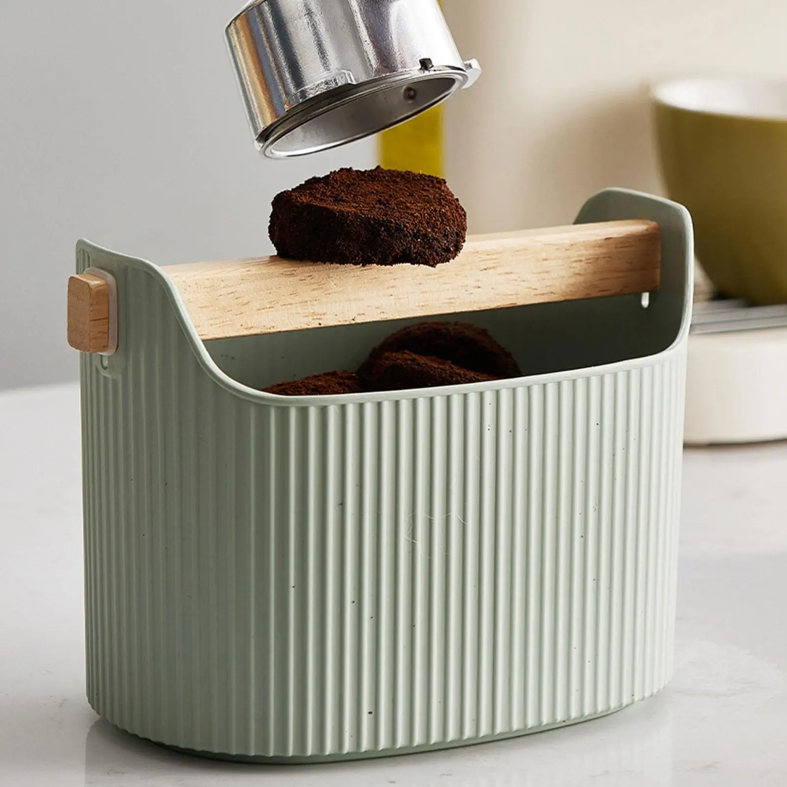 Kitchen Coffee Grind Knock Box Removable Knock Coffee Utensils Large capacity thickened powder residues bucket coffee tapping