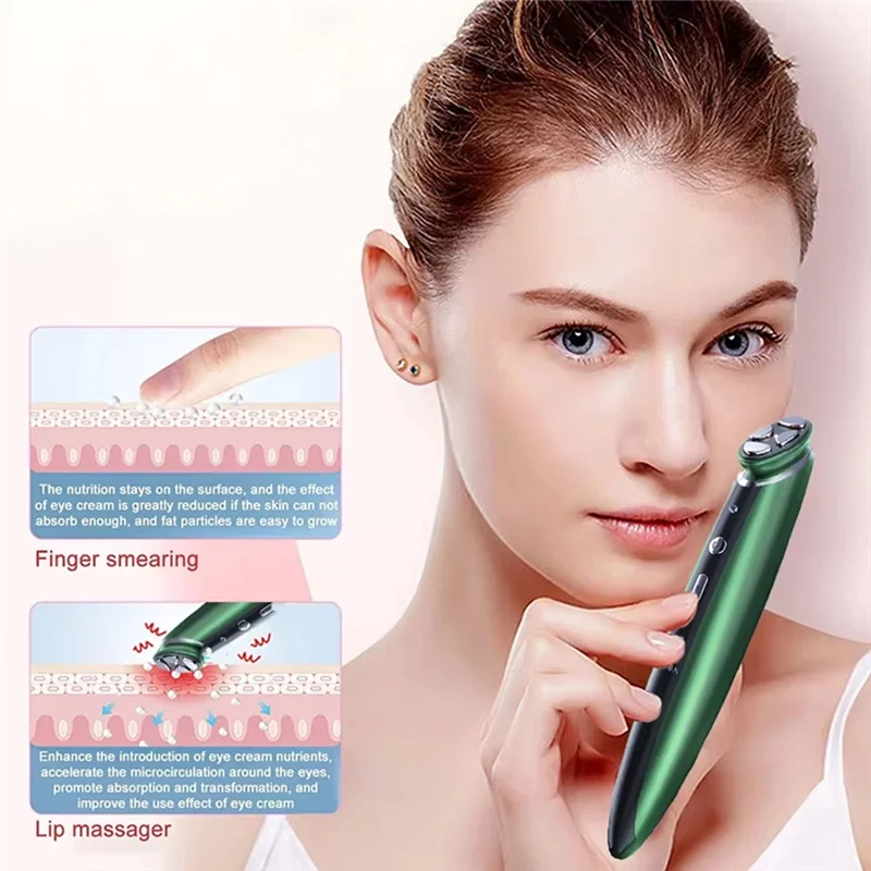 -A25M Portable Mini Massage Pen Multi-Functional Eye Serum Electric Importer For Facial Beauty Treatments