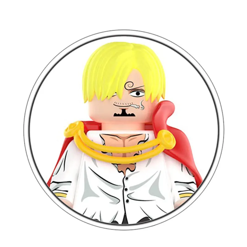 68-teiliges Neues Modell Luffy Zoro Nami Sanji Chopper Bausteine Mini-Actionfiguren Zubehör Halloween Weihnachtsgeschenk