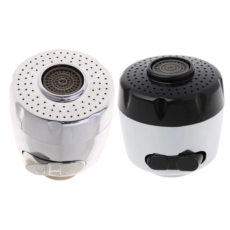 360 Degree Swivel Kitchen Sink Faucet Aerator Dual Water Saving Tap Aerator Faucet Nozzle for Kitchen Bathroom