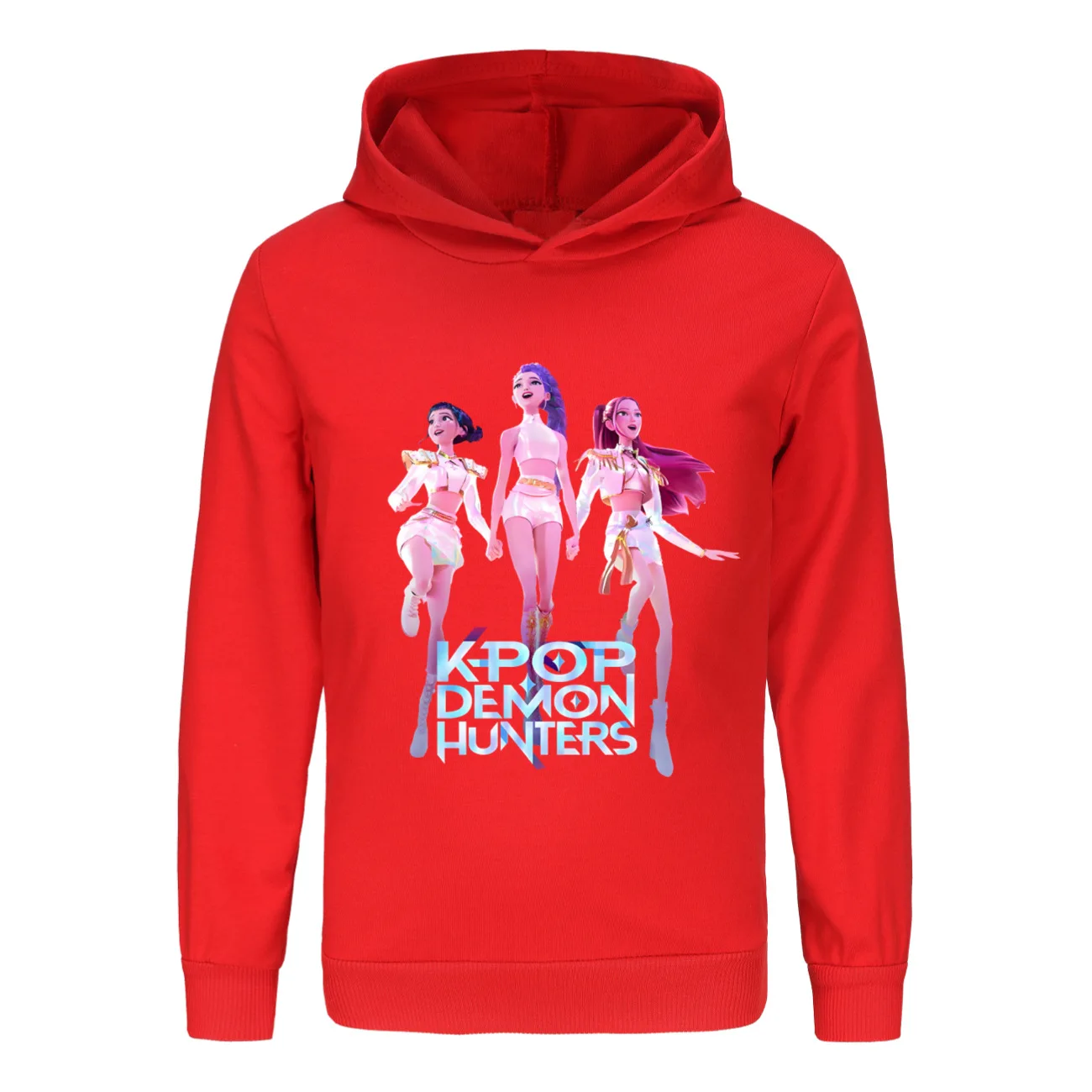 KPop شيطان الصيادين Huntrix هوديي الاطفال مقنعين البلوز طفل الفتيات البلوز هوديس الفتيان موضة ملابس خارجية ملابس الأطفال