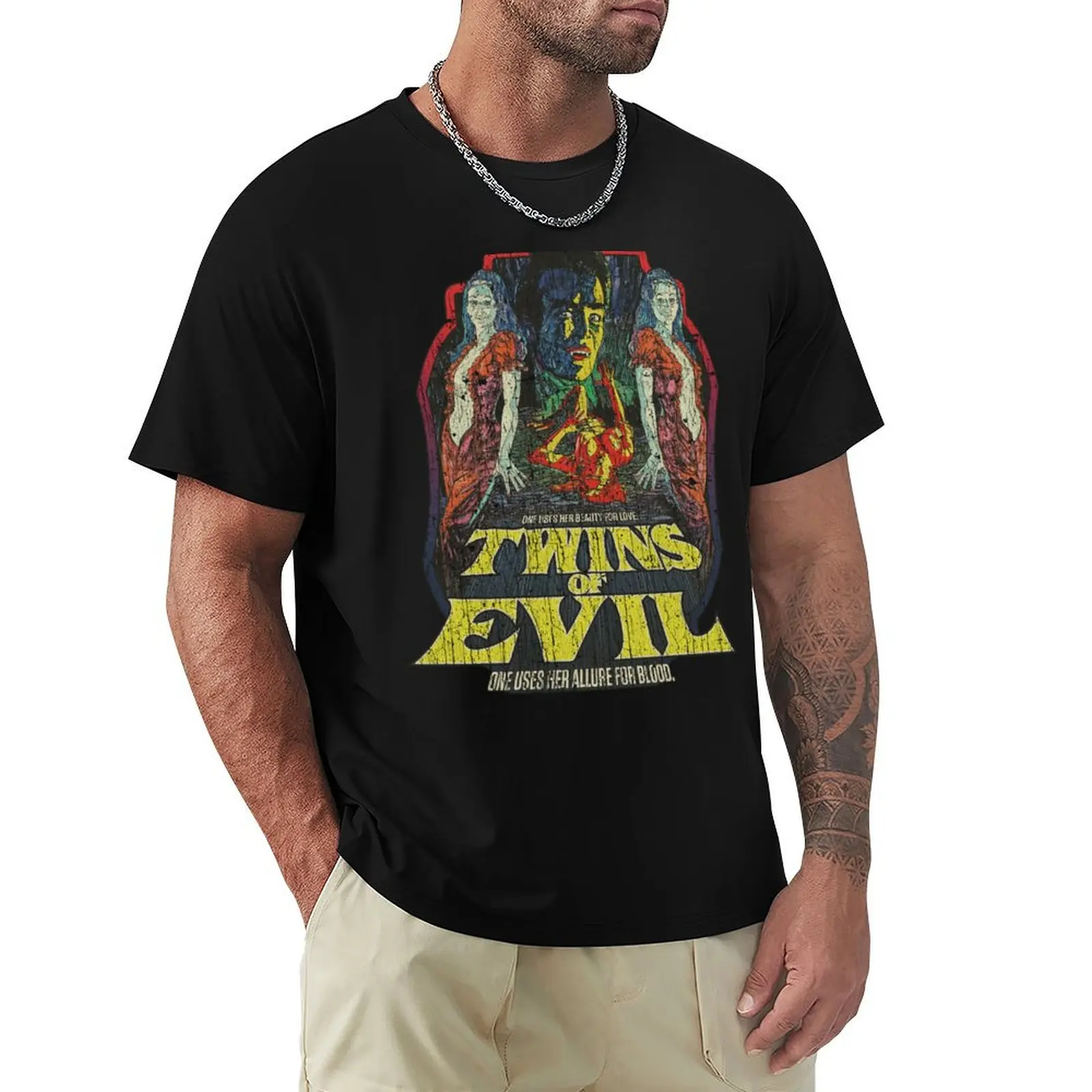 

Twins of Evil 1971 T-Shirt anime figures custom t shirt oversized vintage clothes plain t shirts men