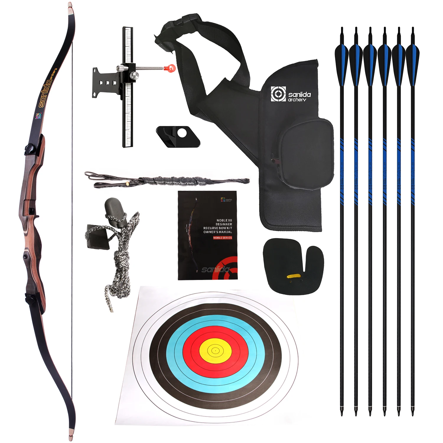 Sanlida Archery Noble Wooden Bow Kit 48