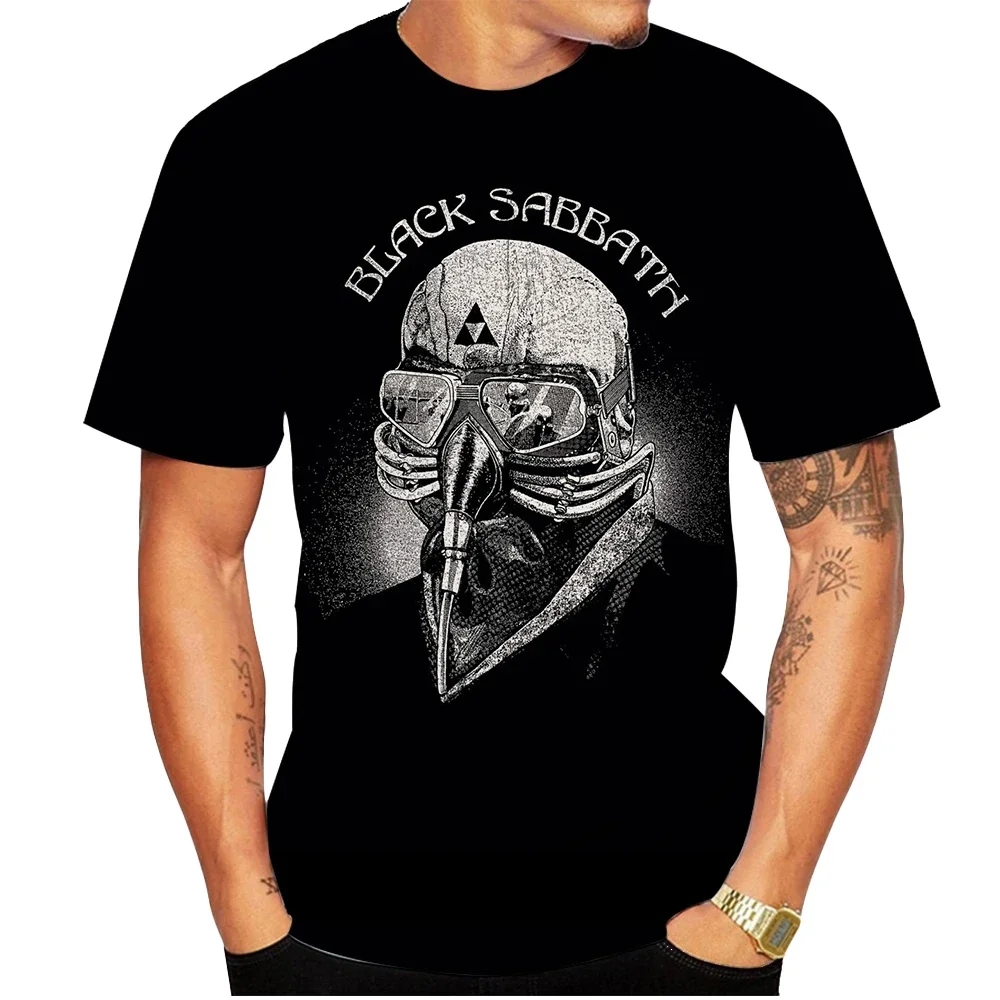 

Summer fashion hot street hip-hop 3D printing trend cool black casual cool T-shirt