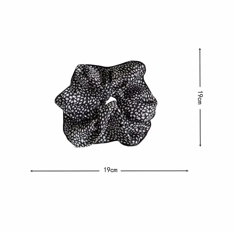 Novo leopardo impressão scrunchies grande laço de cabelo elástico faixas de borracha anel de cabelo corda de cabelo elegante feminino acessórios de cabelo