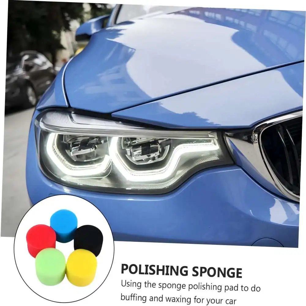 5/16 قطعة 2 بوصة إسفنجة تلميع مجموعة مختلطة 5 ألوان مع هوك وحلقة الرملي الوسادة لسيارة رغوة الحفر الحفر عازلة مرفق