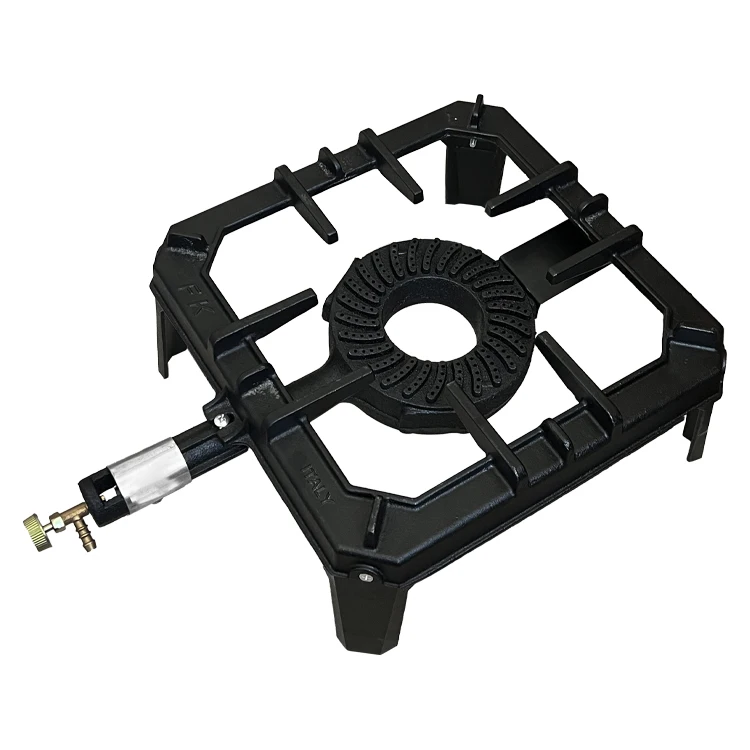 موقد تخييم بحلقة غليان الغاز الكبيرة من الحديد الزهر