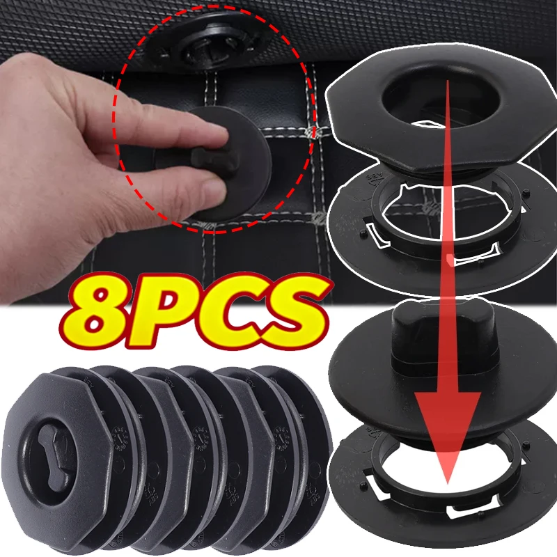 1-8Pcs Car Floor Mat Clips Retention Holders Grips Carpet Fixing Clamps Buckle Anti Skid Fastener Trims Rivet Styling Auto Parts