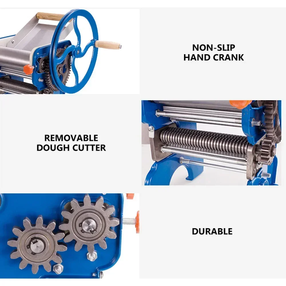Domowa maszyna do robienia makaronu Ręczna maszyna do makaronu Laminator do ciasta Makaron Prasowanie Świeże makarony