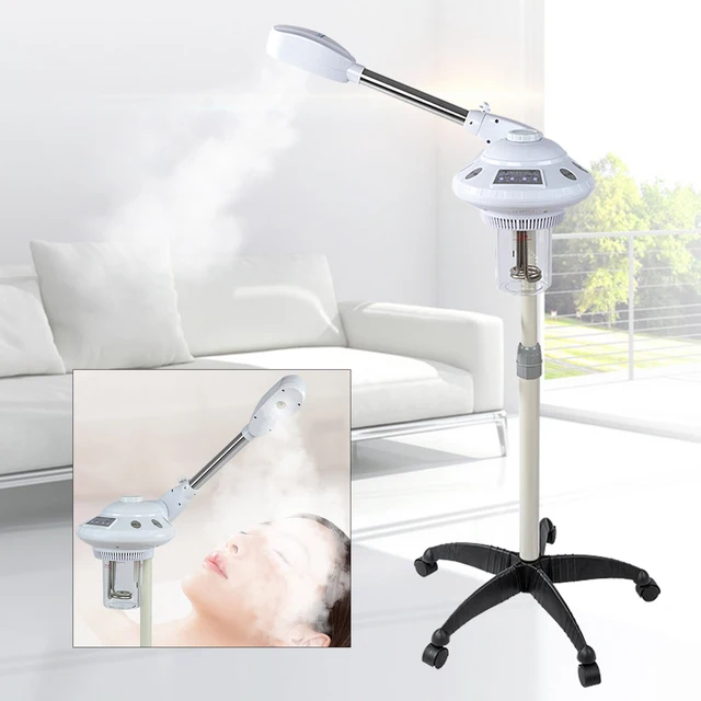 750W 220V Vapozon Aroma Hot Ozone Vaporizer Face Steamer Pro Facial Steamer Stand Ozone Face Clean Skin Care Beauty Spa