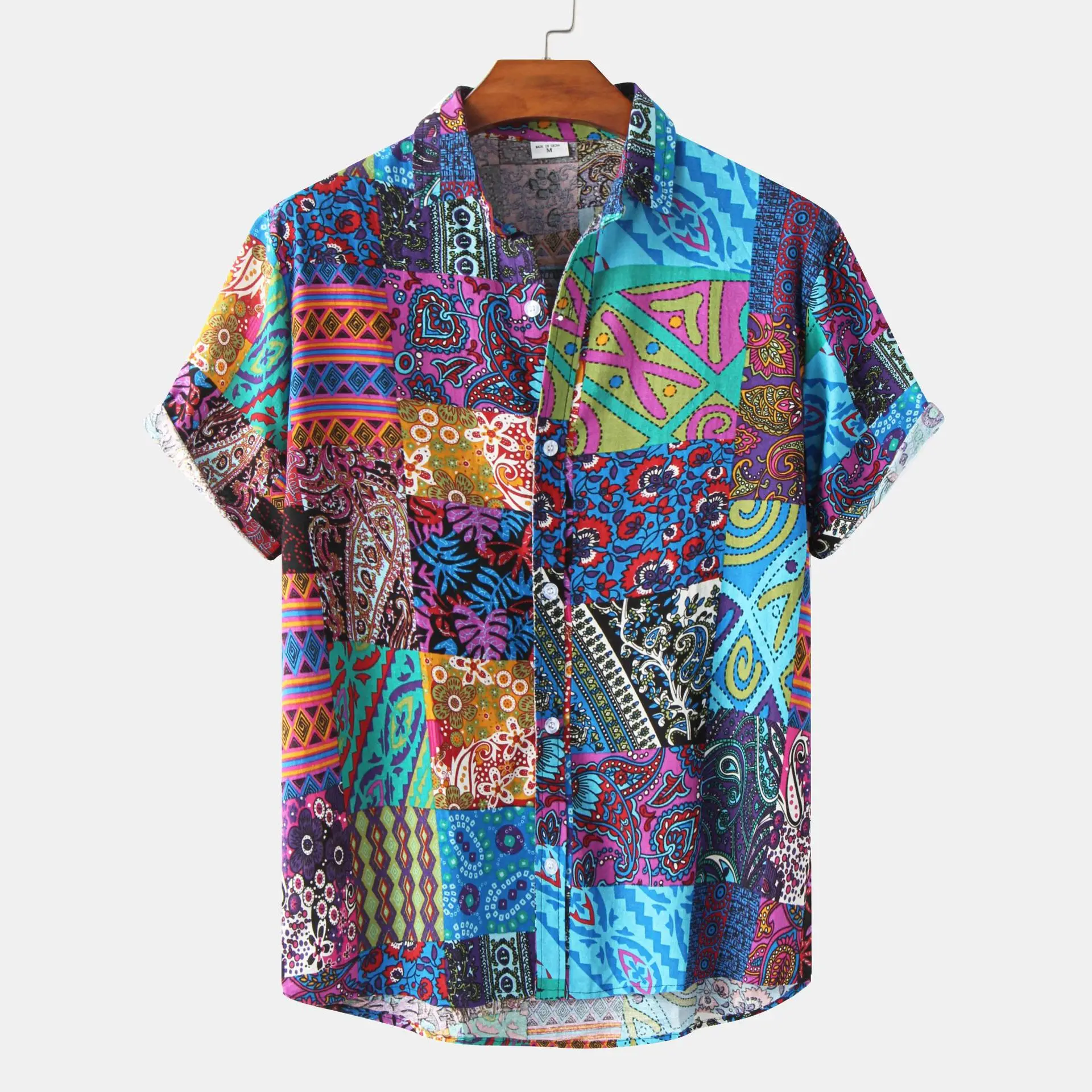 

Summer 202 Men's Printed Casual Loose ort-Sved irt Batwing Modern Sle Thin Fabric All Seasons ort Sve T-irt