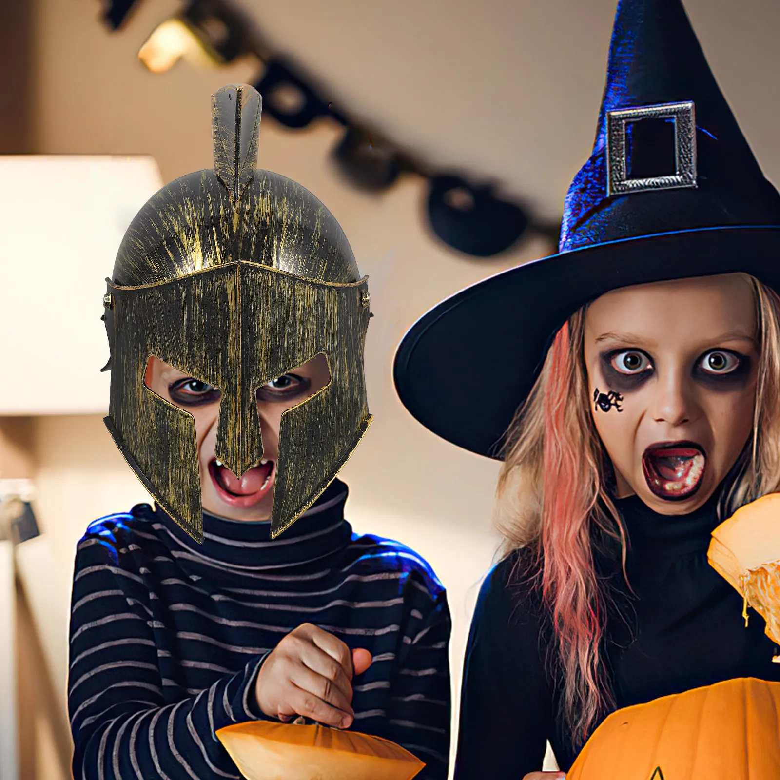 남성 로마 병사 의상 중세 코스프레 헤드기어 카니발 소품 그리스 전사 모자 파티 액세서리