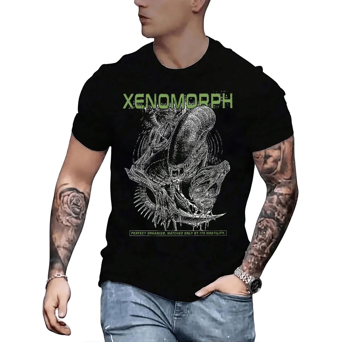 

XENOMORPH Horror Monster Predator Gifts T shirt for men LV-426 Streetwear Retro Sic fi Printed Tops Large size S-6XL Tee