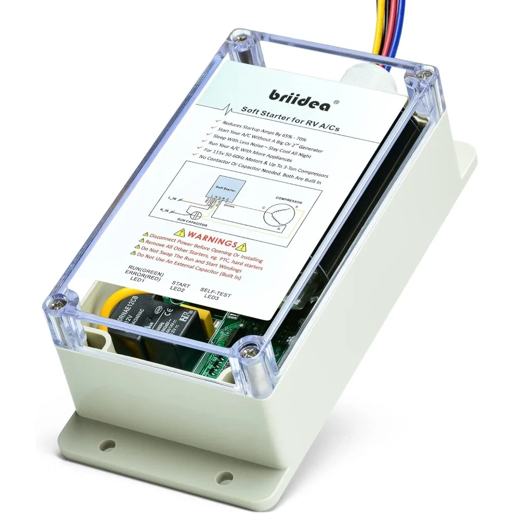 Soft Start for RV Air Conditioner, Soft Starter for RV Enables Easy Start an A/C & Appliances on RV Power with a Small Generator