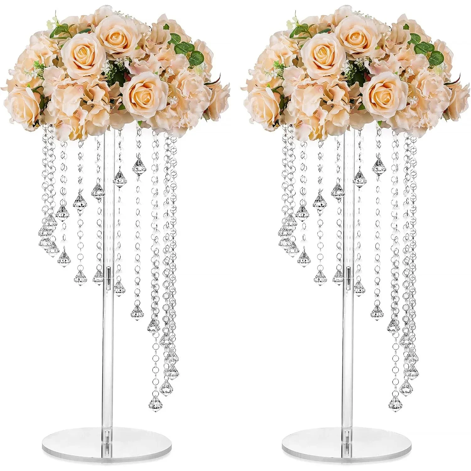 Cross-border hot-selling acrylic transparent vase Ferris wheel flower stand candle holder road guide ornament wedding