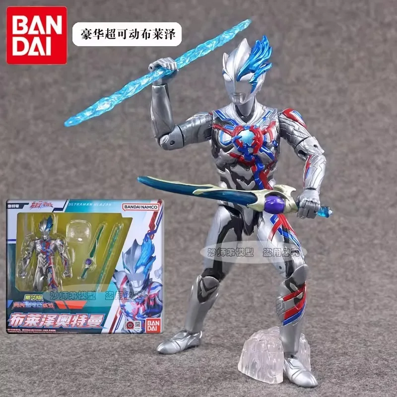 

Genuine New Bandai Ultraman Blazer Deluxe Edition Super Action Doll Model Weapon Light Accessories Model Children's Toys