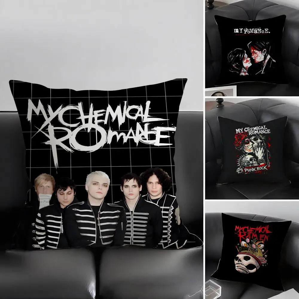 My C-Chemical RomanceE Band Kissenbezug, ultraweicher, hautfreundlicher Stoff, wolkenähnlicher Komfort und verdeckter Reißverschluss