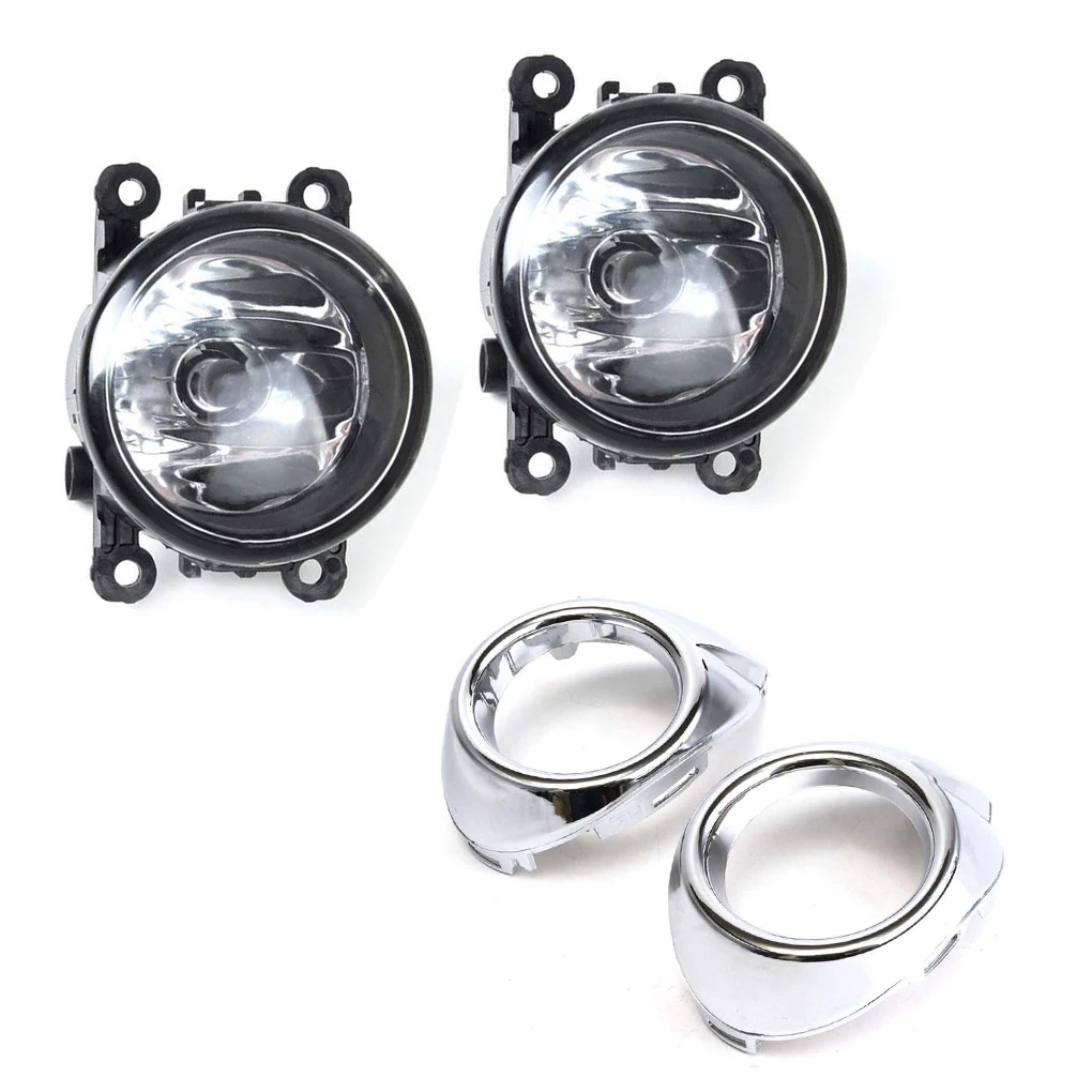 1 Pair Vehicles Fog Light Round 12V 4300K Stylish Removable Lamp Replace Foglight Replacement for ILX 2013-2016