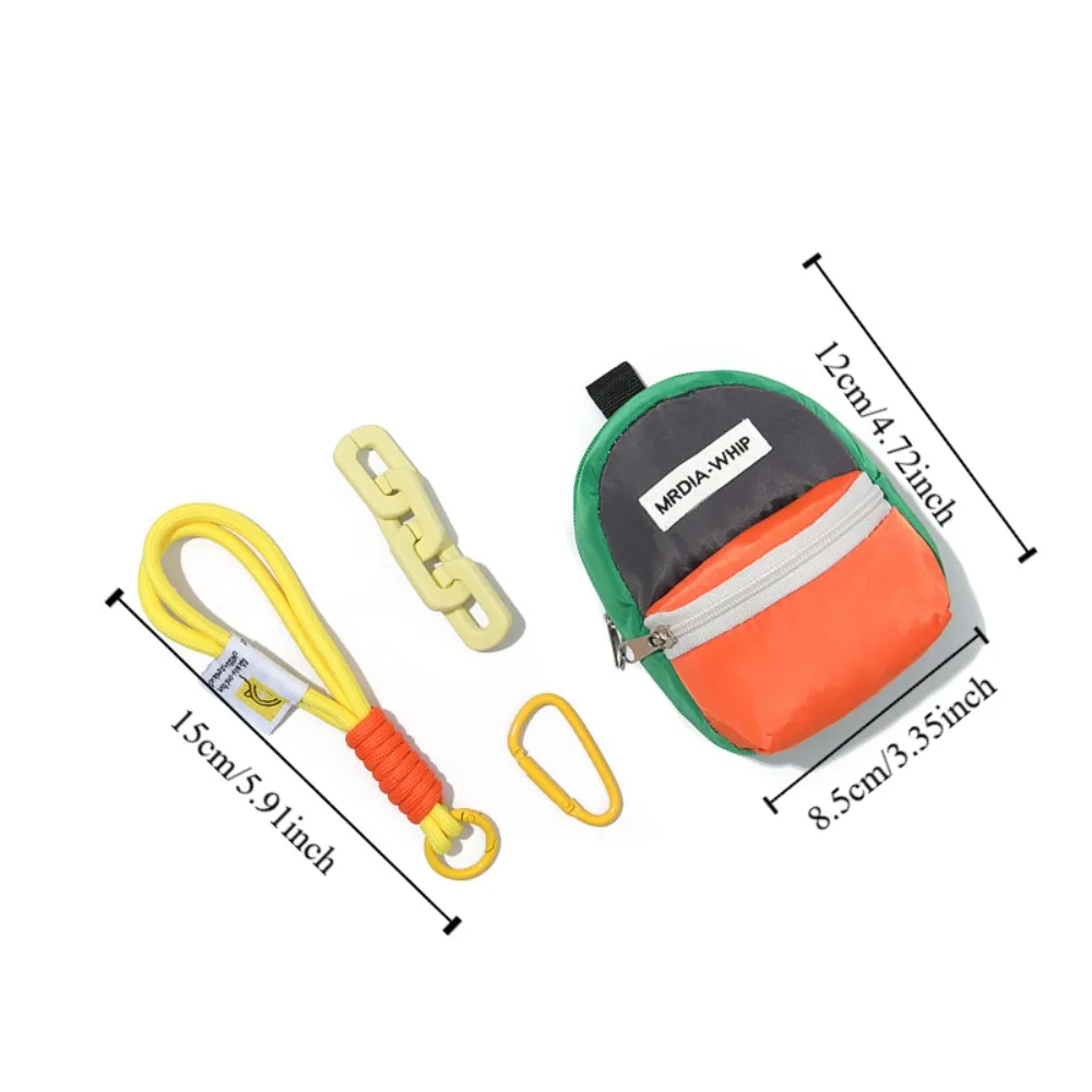크리에이티브 마카롱 컬러 미니 동전 지갑, 배낭 펜던트, 손실 방지 키 체인 지갑, 휴대용 내구성 이어폰 가방, 야외