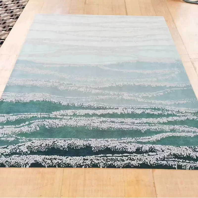Customized Handmade Wool Carpet Wholesale OEM/ODM Abstract Tufted Oriental Rug for Home Decor Office Restaurant