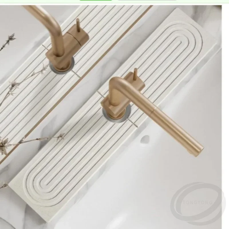 Коврик для кухонной раковины из диатомовой грязи, быстросохнущий водопоглощающий жесткий коврик для смесителя, раковина для ванной комнаты, защита от брызг для мытья рук