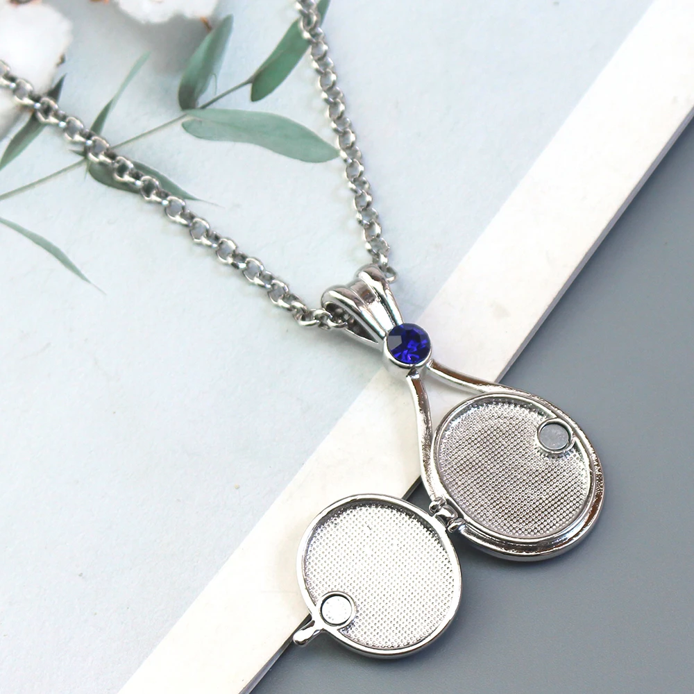 Trendy H2O Mermaid Just Add Water Copper Zircon Pendant Necklaces For Women Girls Silver Color Metal Crystal Party Daily Jewelry