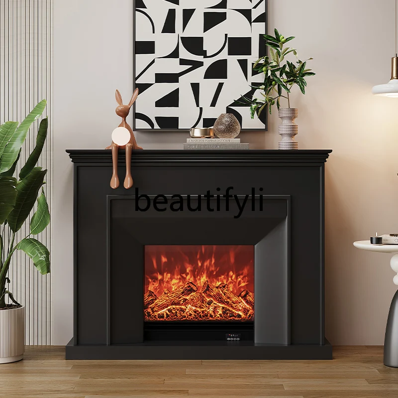 1.2 meters American fireplace decorative cabinet electronic fireplace core simulation fire