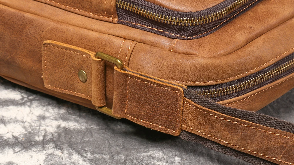 LUOKIR Vintage Neue männer Echte Leder Schulter Tasche Casual Reise Wildleder Umhängetasche Rindsleder Große Kapazität iPad Tasche – Detail 12