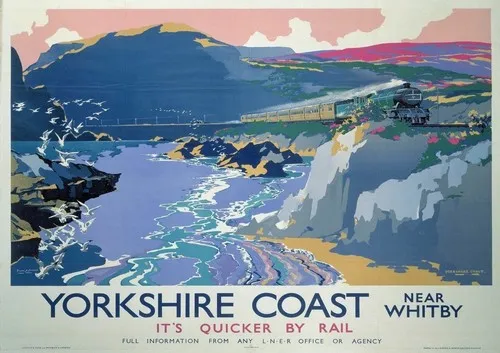 Yorkshire Railway Advertising Metal Sign Wall Plaque Art Vintage Retro