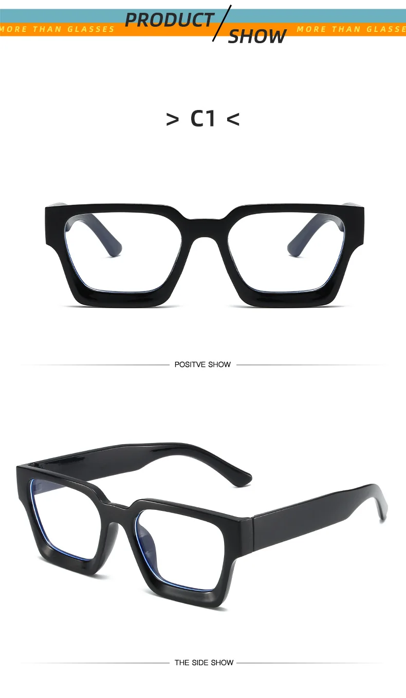Neue Transparente Computer Brille Rahmen Frauen Männer Anti Blau Licht Platz Brillen Blockieren Gläser Optische Spektakel Brillen ﻿ – Detail 7
